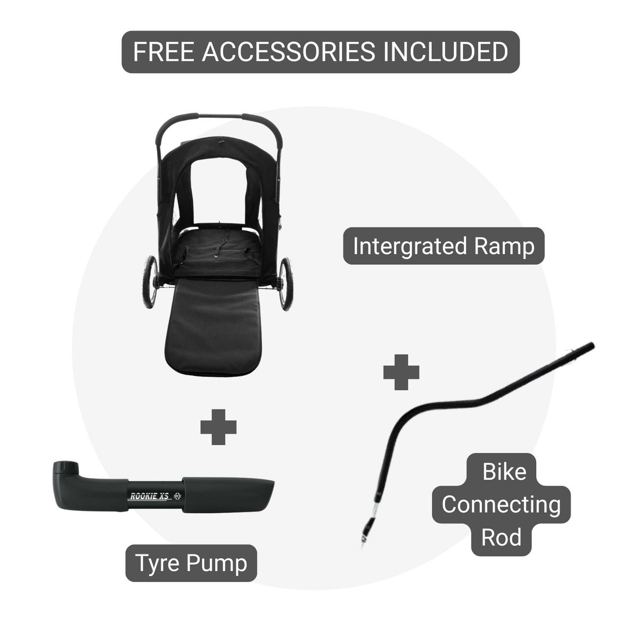  Petique Apollo Elite Large Dog Stroller | > 60kg | Bike Trailer  PET-AP Pets Own Us