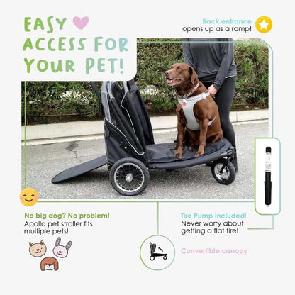 Petique Petique Apollo Elite Large Dog Stroller | > 60kg | Bike Trailer Petique Apollo Elite Large Dog Stroller | > 60kg | Bike Trailer | Pets