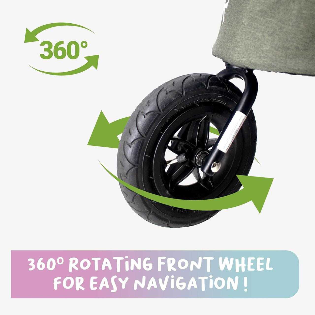 Petique Breeze Pet Jogger black dog stroller with all-terrain wheels and spacious mesh cabin for dogs up to 35kg