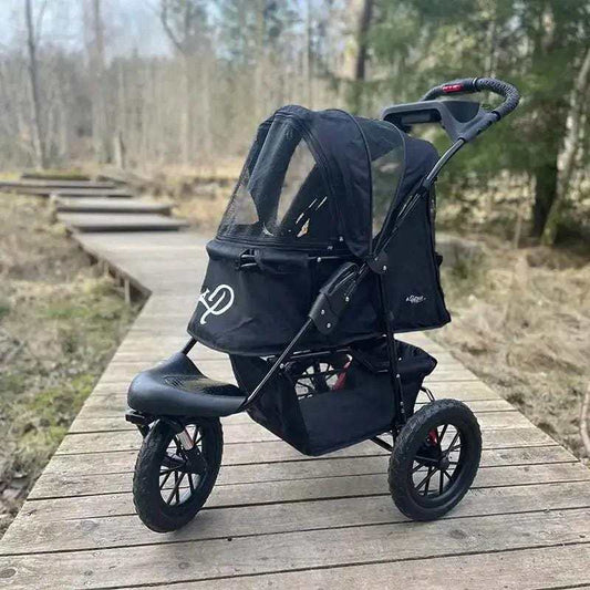 Petique Petique Chinook Luxury Dog & Pet Stroller | Free Rain Cover Petique Chinook Pet Stroller - Luxury Dog & Pet Travel with Rain Cover