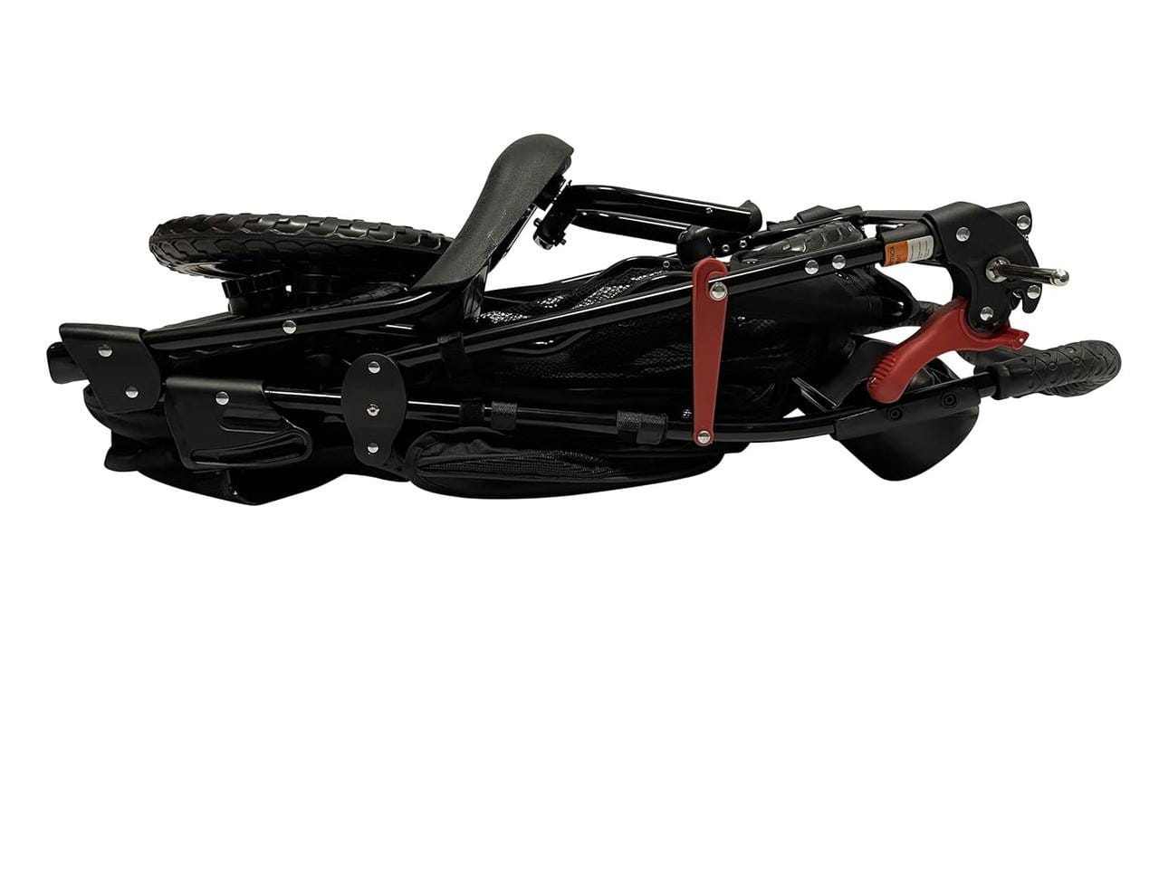 Petique Chinook luxury dog and pet stroller with foldable frame, EVA tires, ventilated mesh panels, and free rain cover.