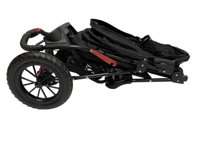Petique Chinook pet stroller with foldable frame, EVA tires, ventilated mesh, and ergonomic handle for pets up to 23kg