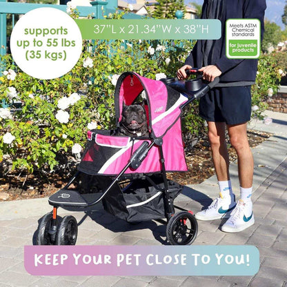 Petique Petique Revolutionary Dog Stroller | 3 Colours Ultimate Petique Revolutionary Pet Stroller – Lightweight, Durable & Travel-Friendly