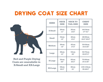 Grey Henry Wag Microfibre Dog Drying Coat made from 80% recycled polyester with adjustable belly strap and lead slot