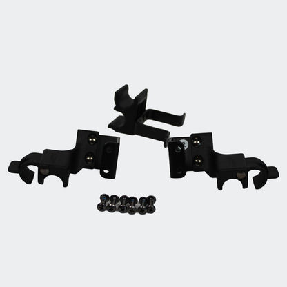 InnoPet Sporty Evolution Dog Trailer grooming table in black with anti-skid surface and brush openings for dog shows