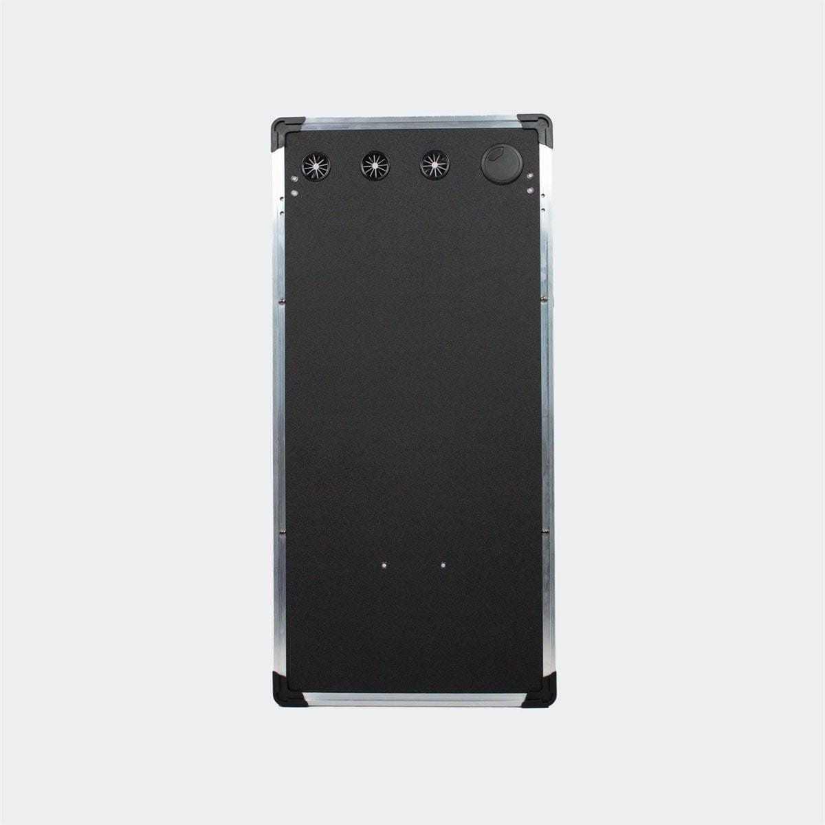InnoPet Sporty Evolution Dog Trailer grooming table in black with anti-skid surface and brush holders.