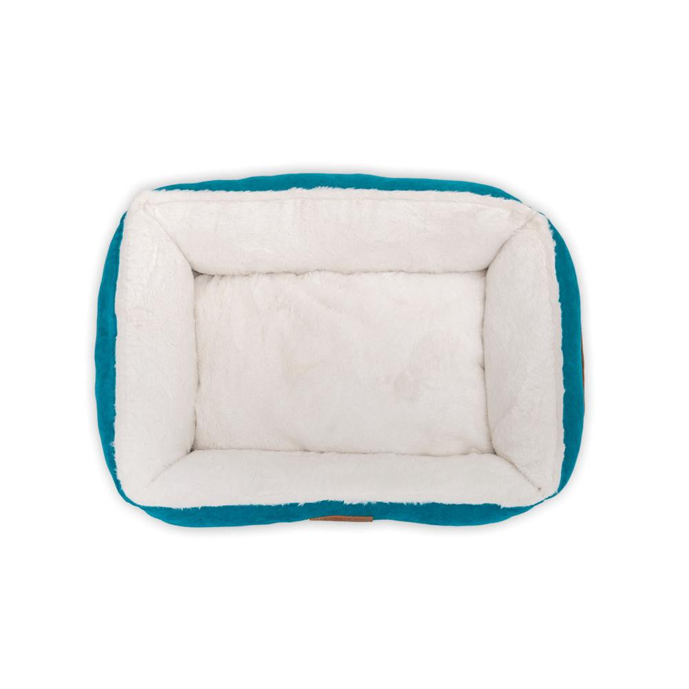  Ralph & Co Luxury Velvet Dog Bed | Hampton | Teal  TBA-1-1 Pets Own Us