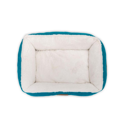  Ralph & Co Luxury Velvet Dog Bed | Hampton | Teal  TBA-1-1 Pets Own Us