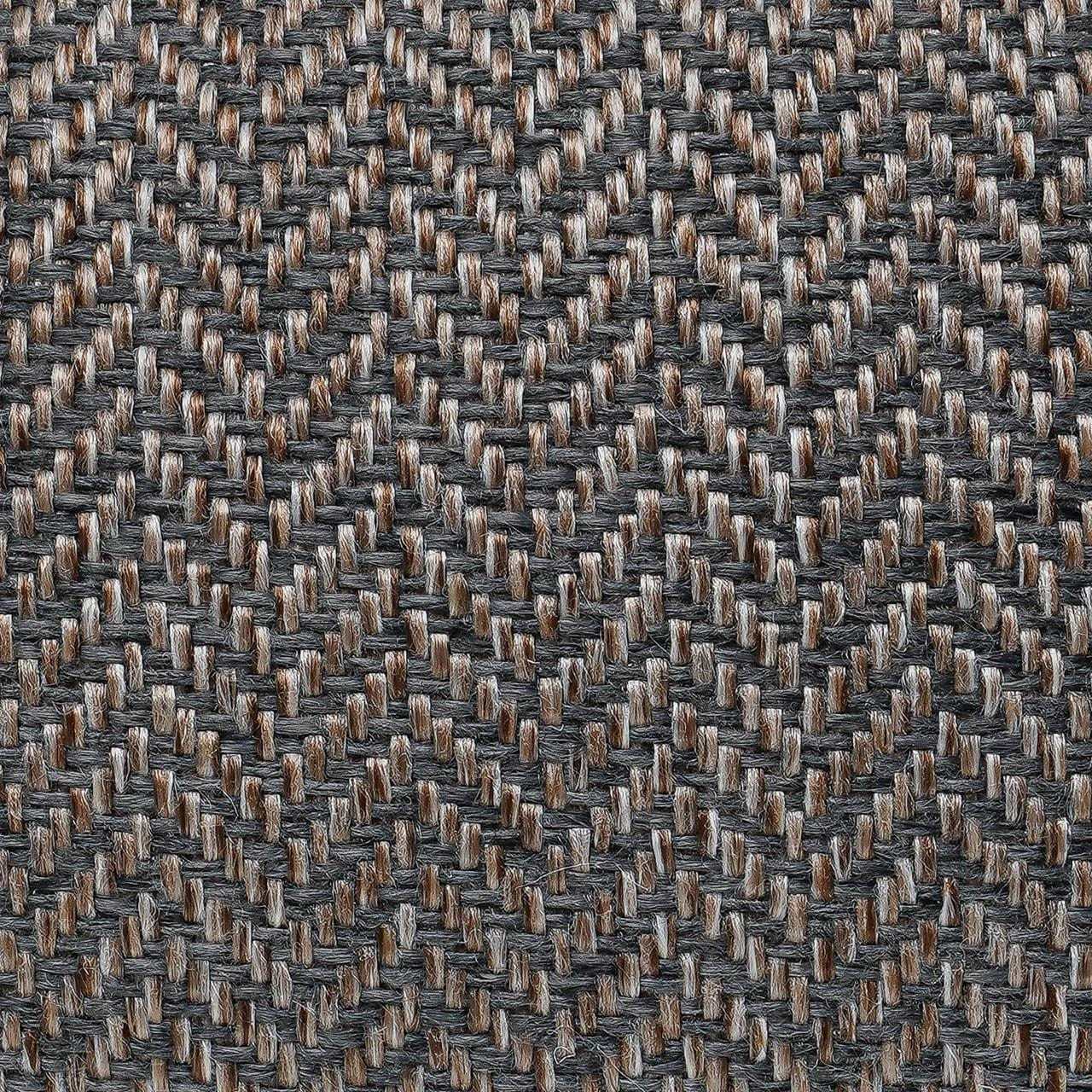 Ralph & Co Tweed Calming Donut Dog Bed in Lincoln design with herringbone tweed and faux rabbit fur lining