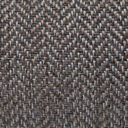 Ralph & Co Tweed Calming Donut Dog Bed in Lincoln design with herringbone tweed and faux rabbit fur lining