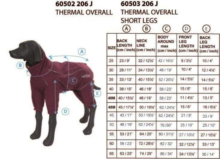 Rukka Pets Rukka Pets | Thermal Dog Overall | Burgundy or Black Thermal Dog Overall | Rukka Pets Burgundy or Black for Cold Weather