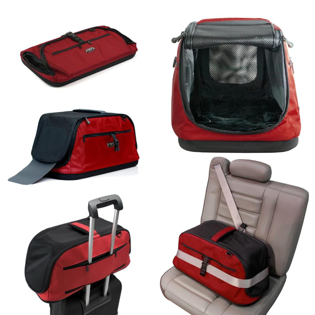  SleepyPod | AIR Pet Carrier | Crash Tested | Airline Compliant | Strawberry Red  AI-RED Pets Own Us