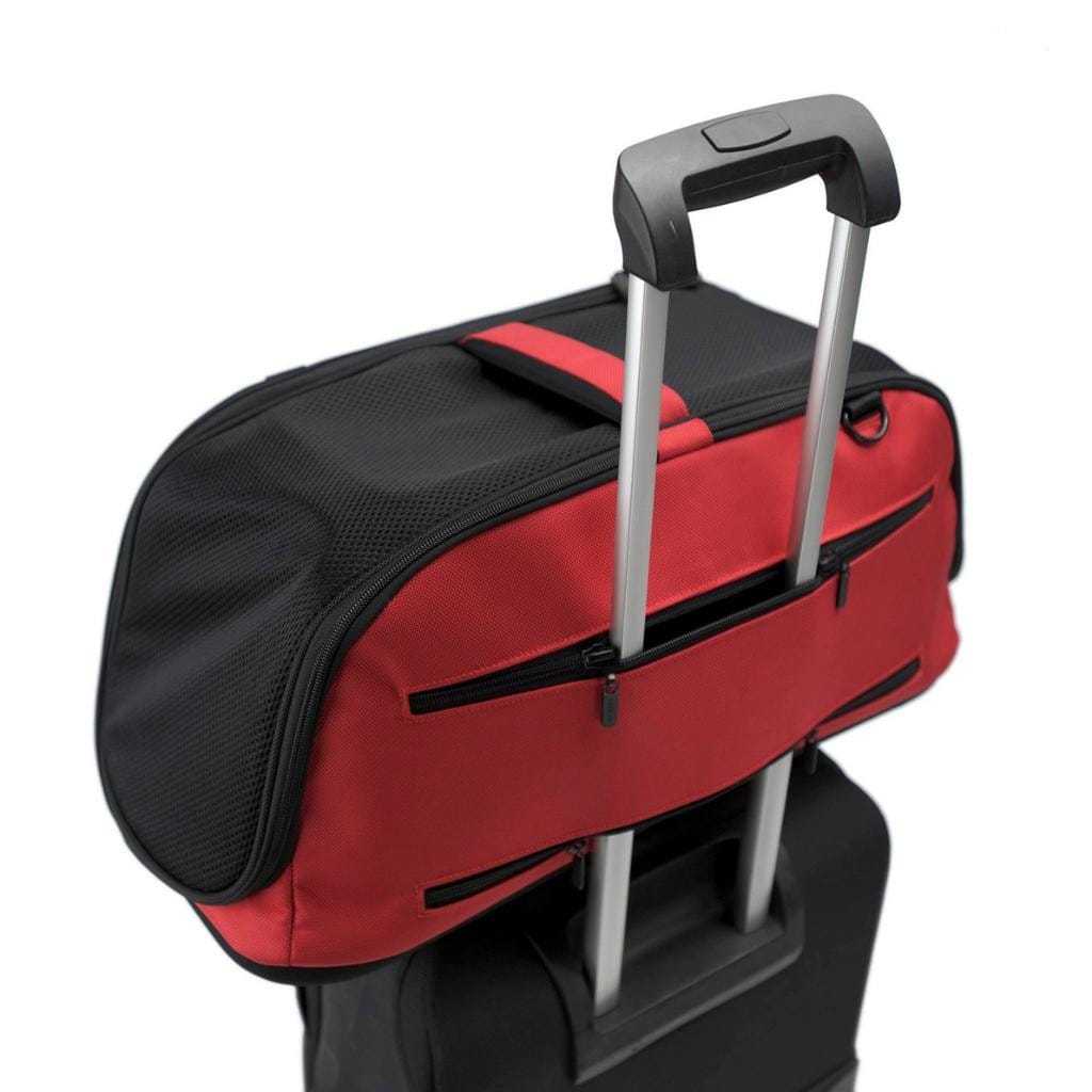 Sleepypod AIR pet carrier expandable airline compliant crash-tested in 4 colors with breathable mesh and plush bedding