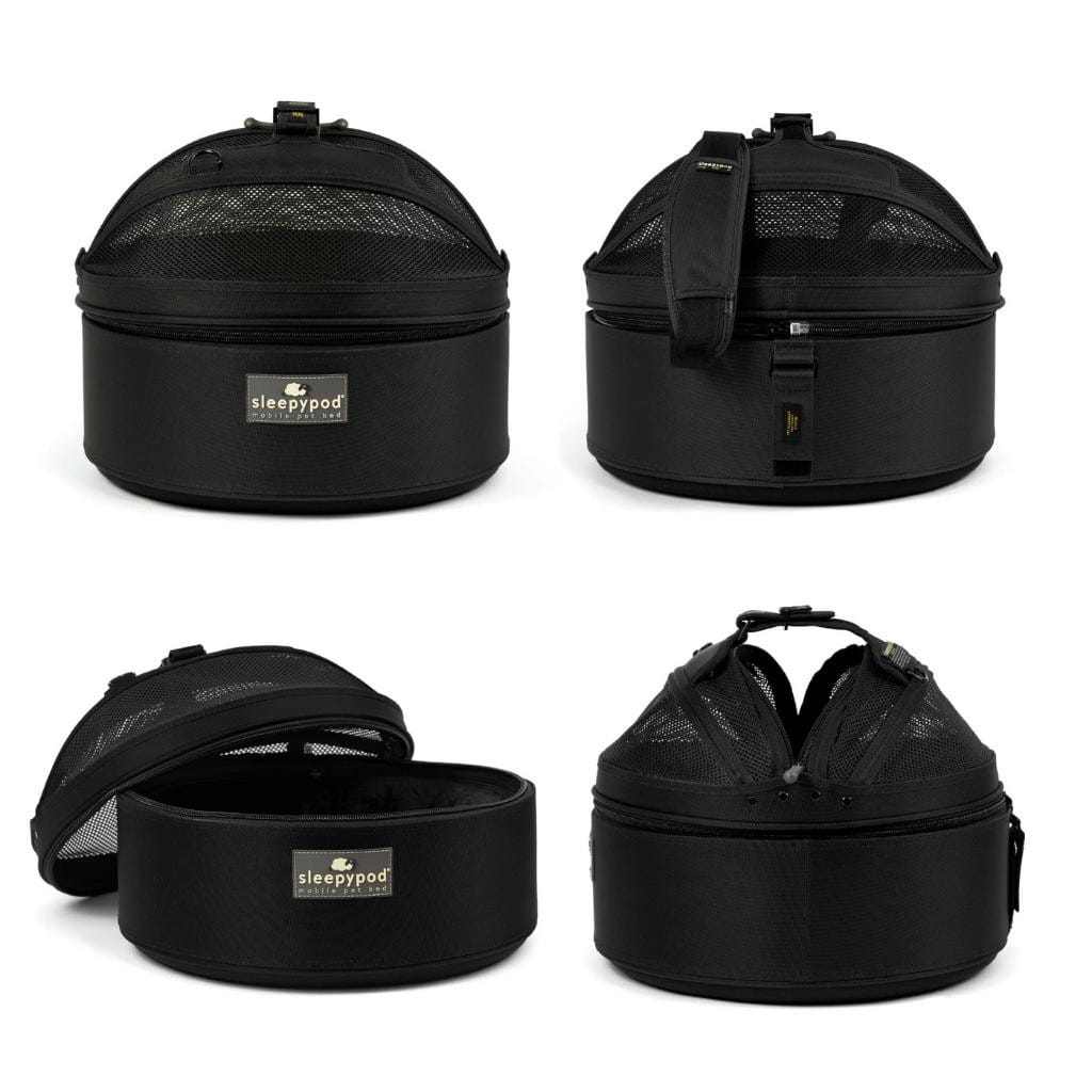 SleepyPod Mobile pet carrier and bed in three colors, crash-tested and designed for safe, stress-free pet travel