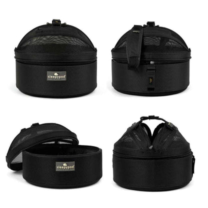 SleepyPod Mobile pet carrier and bed in three colors, crash-tested and designed for safe, stress-free pet travel