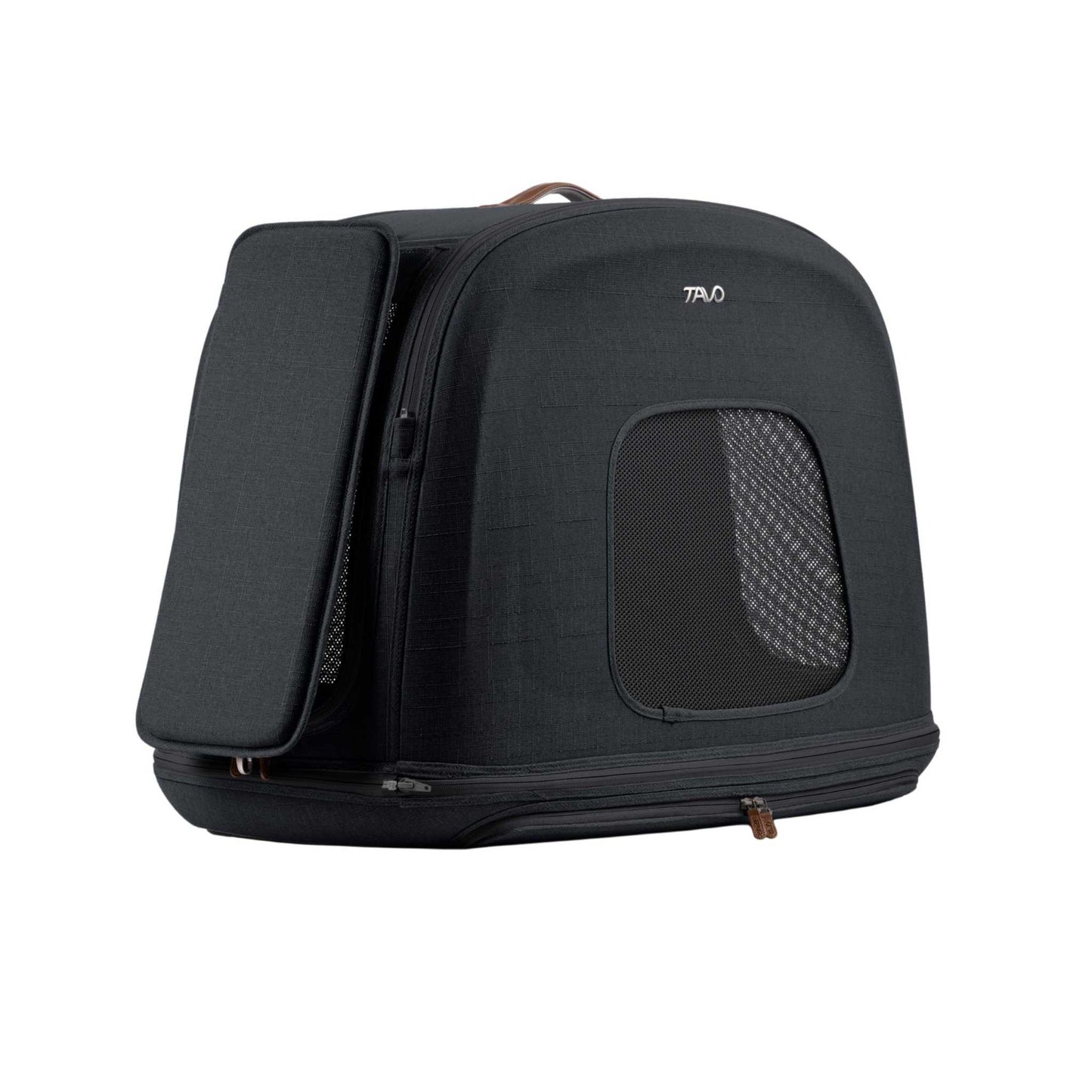 Tavo Pets Dog Travel Crate Tavo Crispin Impact-Tested Pet Travel Crate | Small, Medium & Large | Onyx & Merle | ISOFIX Pet Travel Crate Impact-Tested for Safety & Comfort | Tavo Crispin