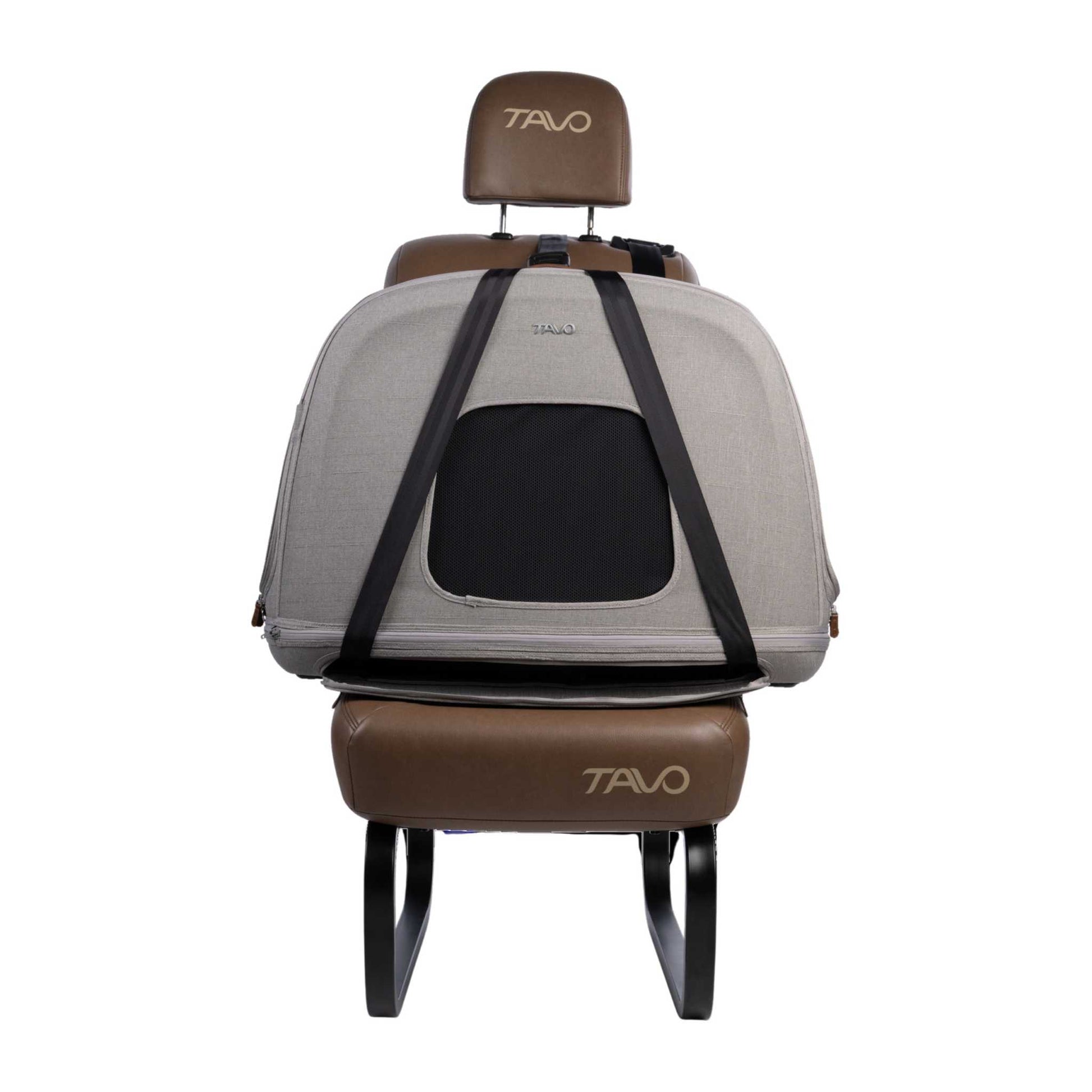 Tavo Pets Dog Travel Crate Tavo Crispin Impact-Tested Pet Travel Crate | Small, Medium & Large | Onyx & Merle | ISOFIX Pet Travel Crate Impact-Tested for Safety & Comfort | Tavo Crispin