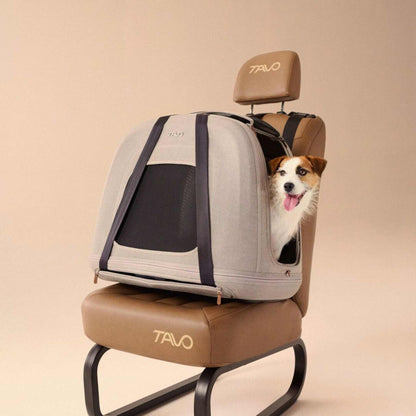 Tavo Pets Dog Travel Crate Tavo Crispin Impact-Tested Pet Travel Crate | Small, Medium & Large | Onyx & Merle | ISOFIX Pet Travel Crate Impact-Tested for Safety & Comfort | Tavo Crispin