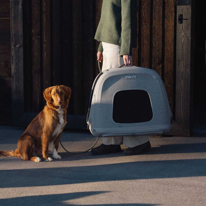 Tavo Pets Dog Travel Crate Tavo Crispin Impact-Tested Pet Travel Crate | Small, Medium & Large | Onyx & Merle | ISOFIX Pet Travel Crate Impact-Tested for Safety & Comfort | Tavo Crispin