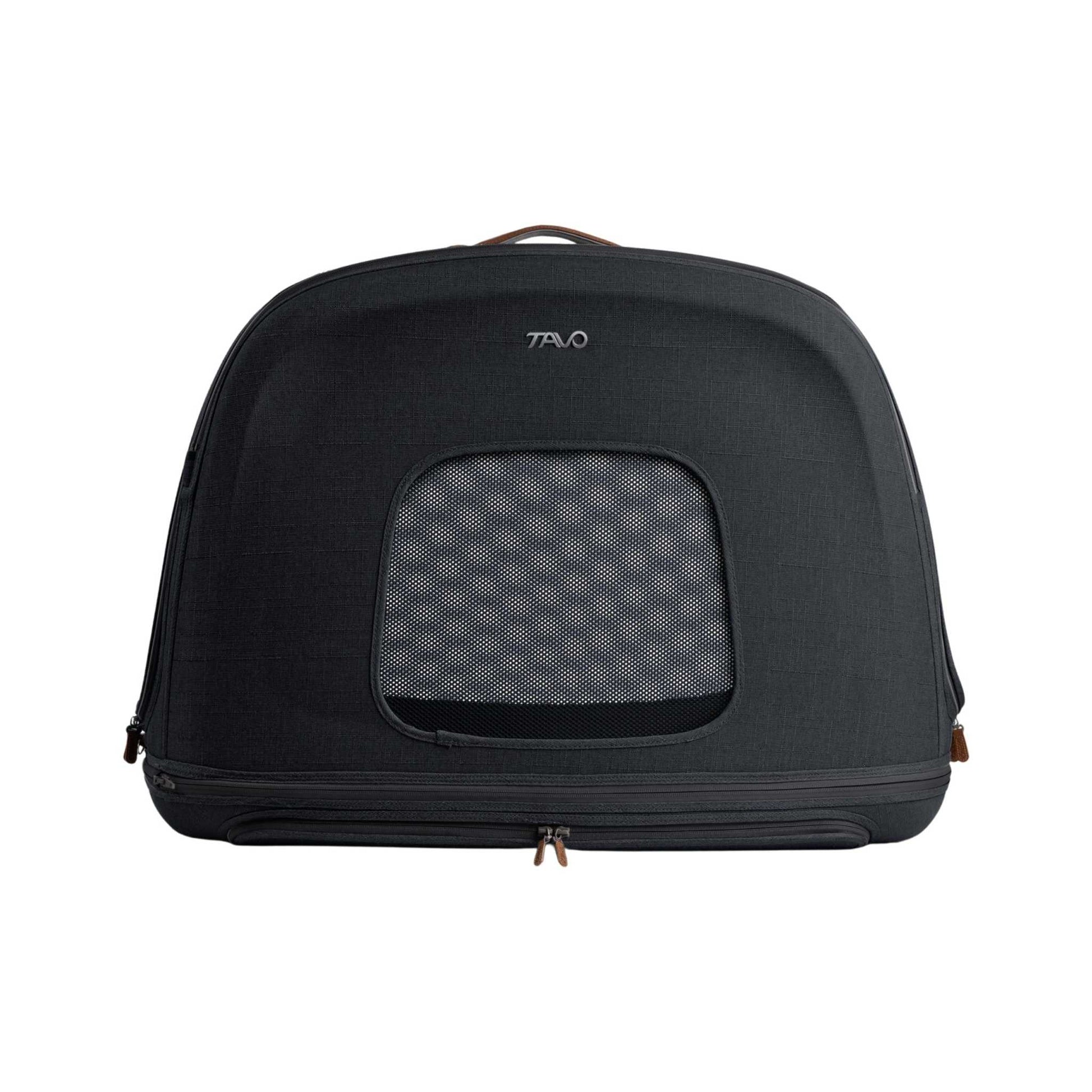 Tavo Pets Dog Travel Crate Tavo Crispin Impact-Tested Pet Travel Crate | Small, Medium & Large | Onyx & Merle | ISOFIX Pet Travel Crate Impact-Tested for Safety & Comfort | Tavo Crispin