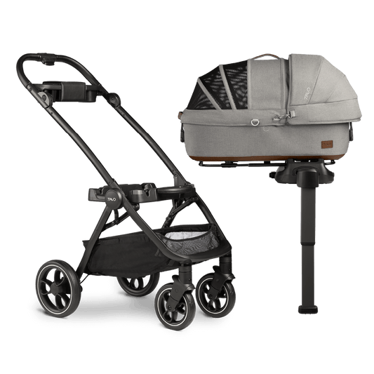 Tavo Pets Dog Car Seat Tavo Maeve + Roscoe Bundle | Pet Car Seat, Vehicle Base & Stroller Frame | Complete Travel System Pet Car Seat - Complete Travel System with Stroller & Base | Tavo Maeve + Roscoe Bundle
