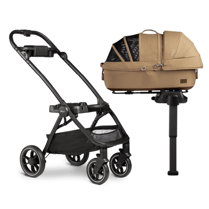 Tavo Pets Dog Car Seat Tavo Maeve + Roscoe Bundle | Pet Car Seat, Vehicle Base & Stroller Frame | Complete Travel System Pet Car Seat - Complete Travel System with Stroller & Base | Tavo Maeve + Roscoe Bundle