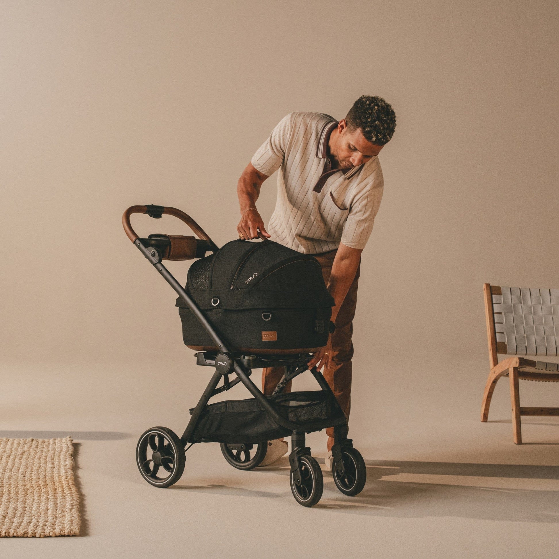 Tavo Pets Dog Car Seat Tavo Maeve + Roscoe Bundle | Pet Car Seat, Vehicle Base & Stroller Frame | Complete Travel System Pet Car Seat - Complete Travel System with Stroller & Base | Tavo Maeve + Roscoe Bundle