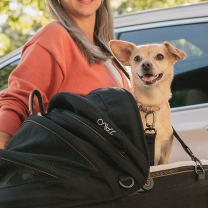 Tavo Pets Dog Car Seat Tavo Maeve + Roscoe Bundle | Pet Car Seat, Vehicle Base & Stroller Frame | Complete Travel System Pet Car Seat - Complete Travel System with Stroller & Base | Tavo Maeve + Roscoe Bundle