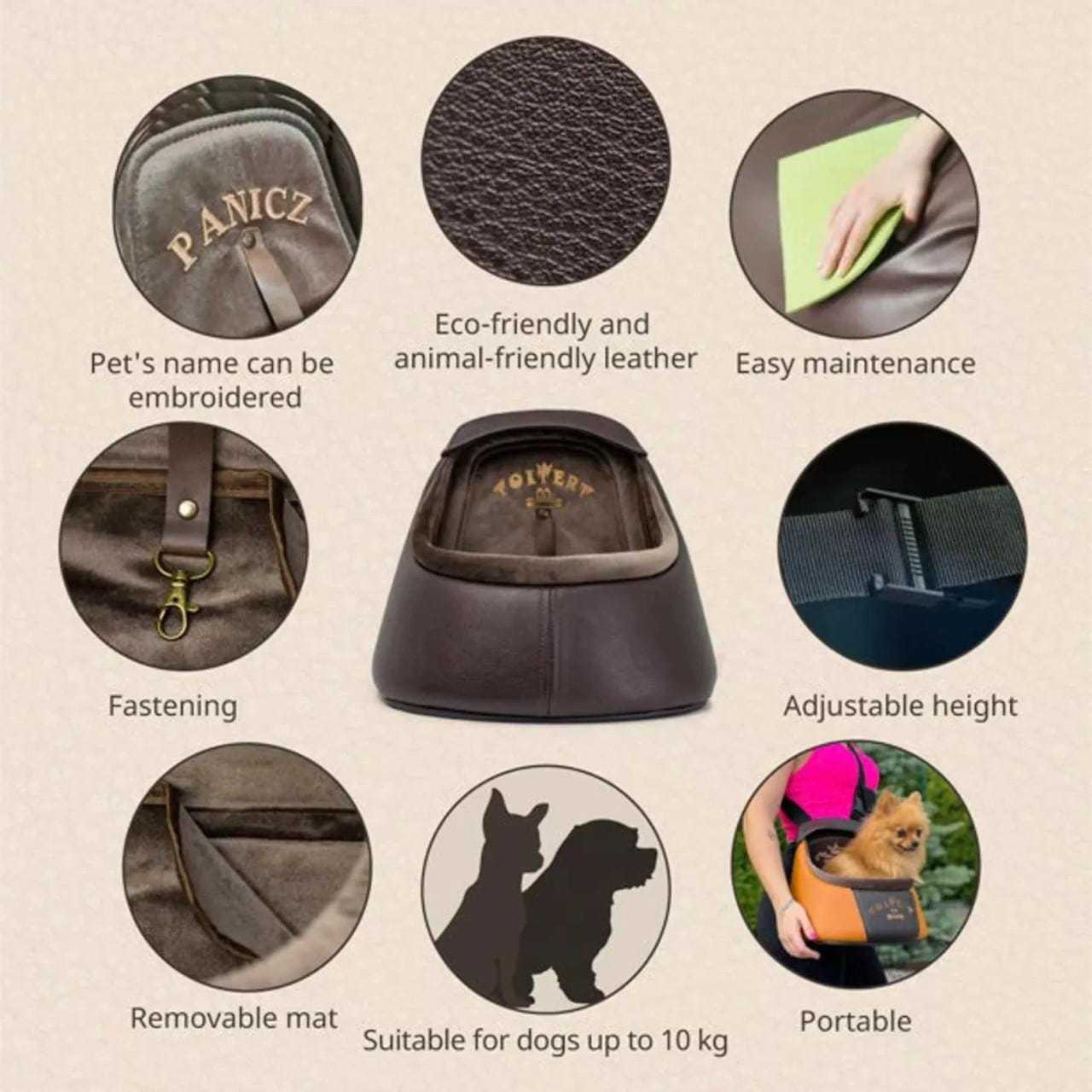 Toitert Toitert Luxury Safe Dog Car Seat | 9 Styles Available Toitert Luxury Dog Car Seat | 9 Stylish Handmade Safety Boosters