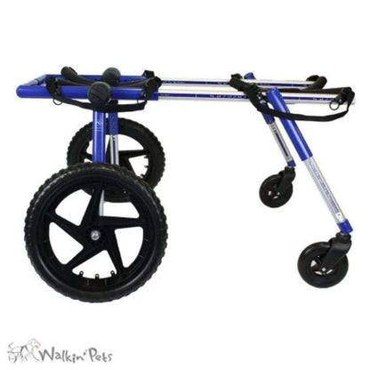 Full Support Quad Dog Wheelchair for large pets, adjustable and durable with four wheels for mobility and rehabilitation