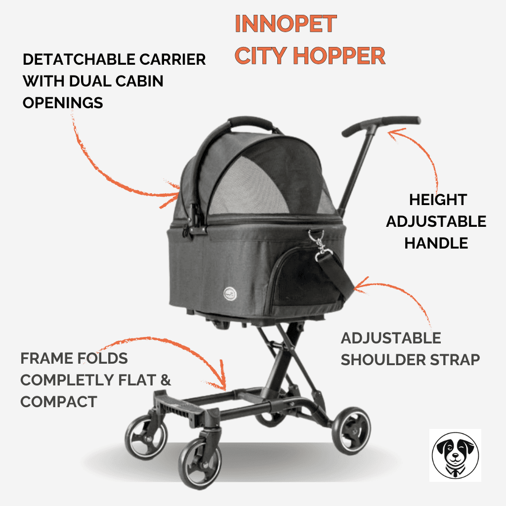 City Hopper and Pet Pram Stroller by InnoPet